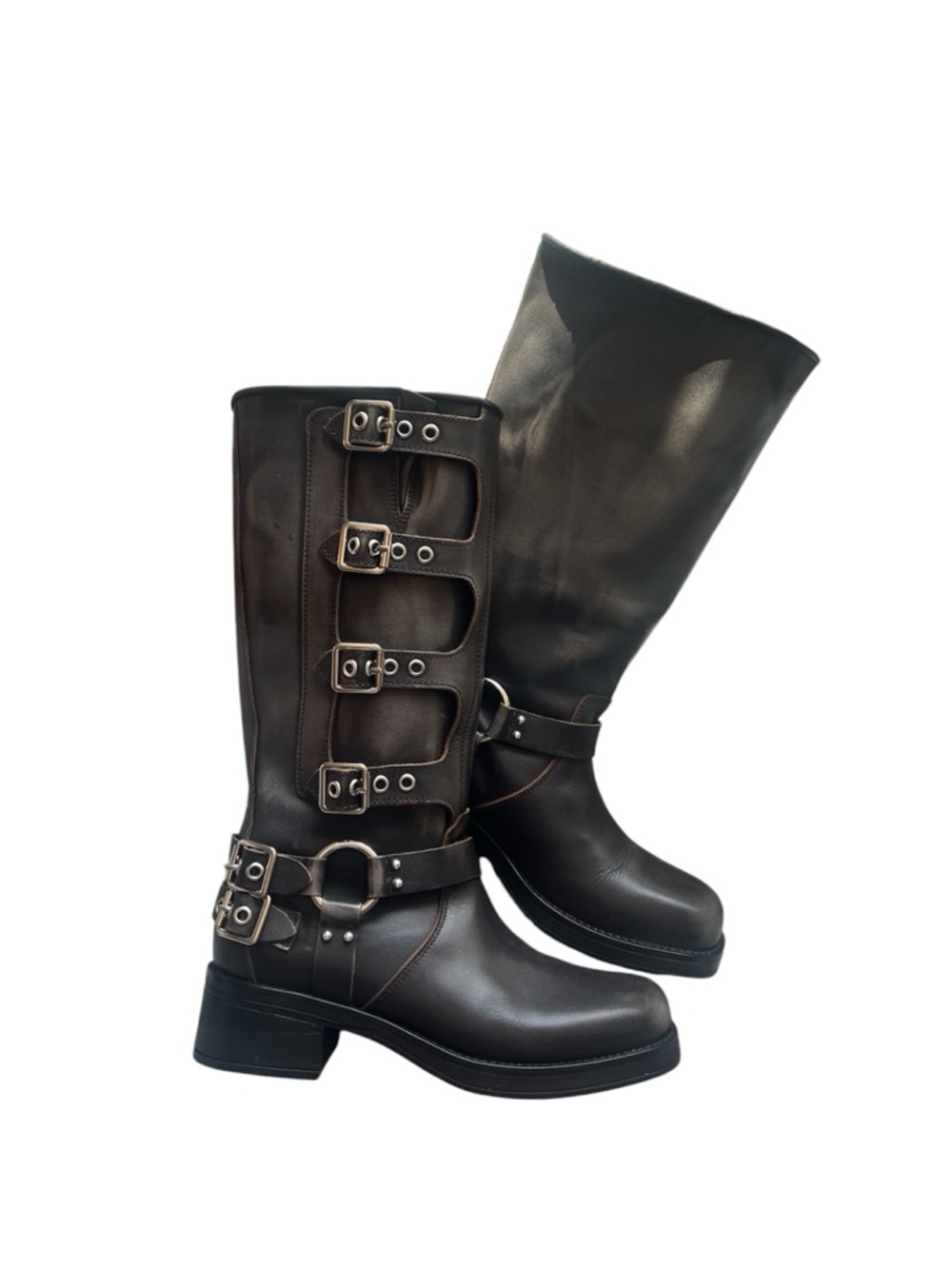 Steve Madden Rocky Brown Distressed Boots